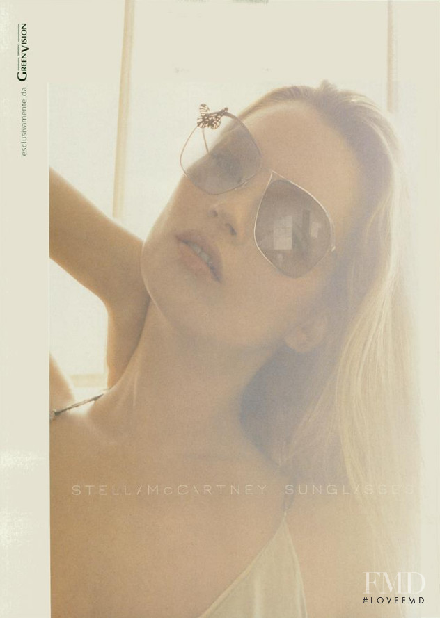 Kate Moss featured in  the Stella McCartney Eyewear advertisement for Spring/Summer 2004