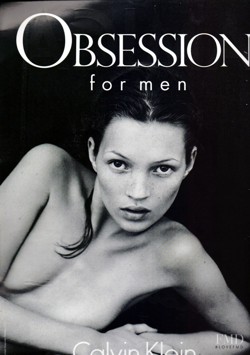 Kate Moss featured in  the Calvin Klein Fragrance Obsession advertisement for Spring/Summer 1994