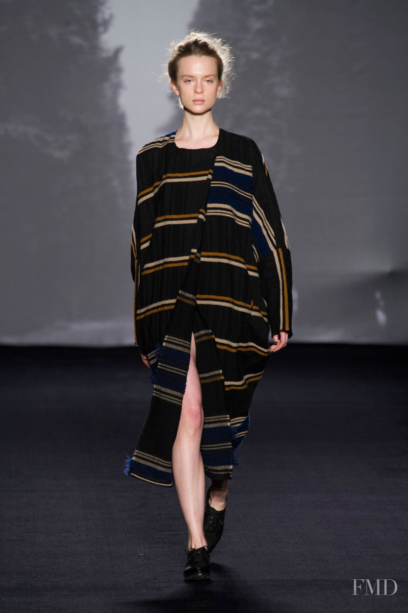 Alisha Judge featured in  the Uma Wang fashion show for Autumn/Winter 2014