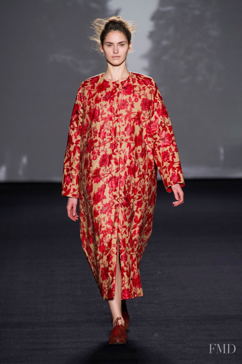 Iuliia Danko featured in  the Uma Wang fashion show for Autumn/Winter 2014