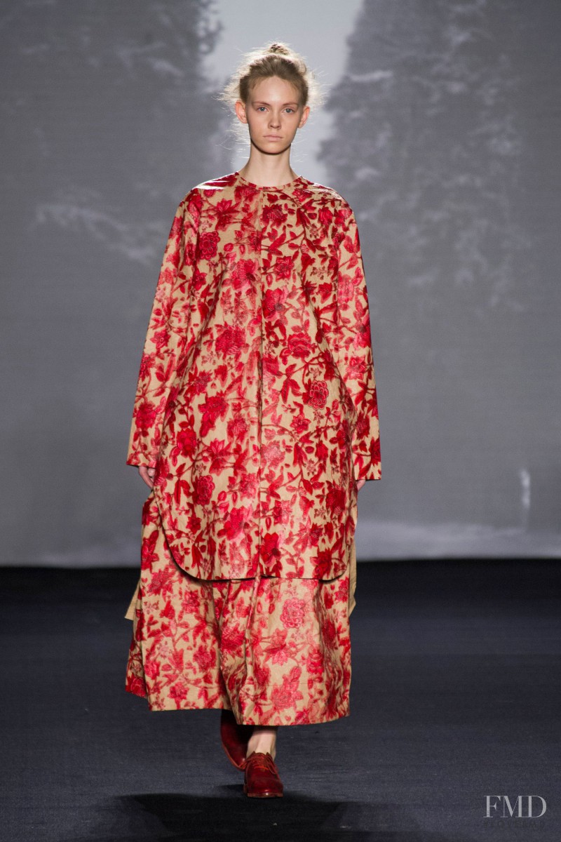 Charlotte Nolting featured in  the Uma Wang fashion show for Autumn/Winter 2014