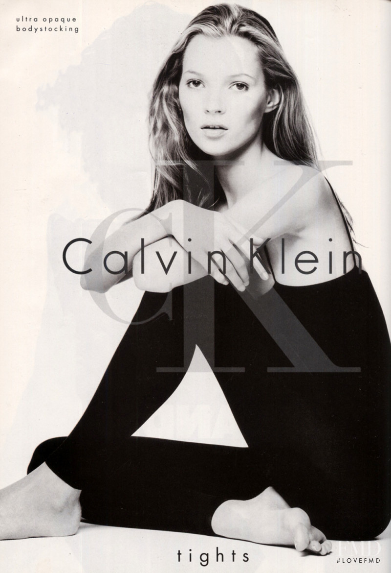 Kate Moss featured in  the Calvin Klein advertisement for Spring/Summer 1994