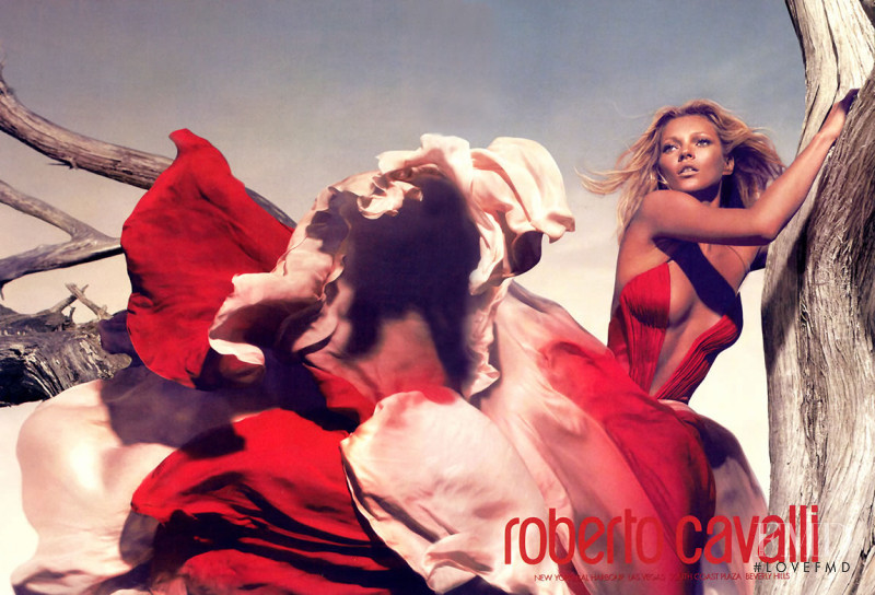 Kate Moss featured in  the Roberto Cavalli advertisement for Spring/Summer 2006