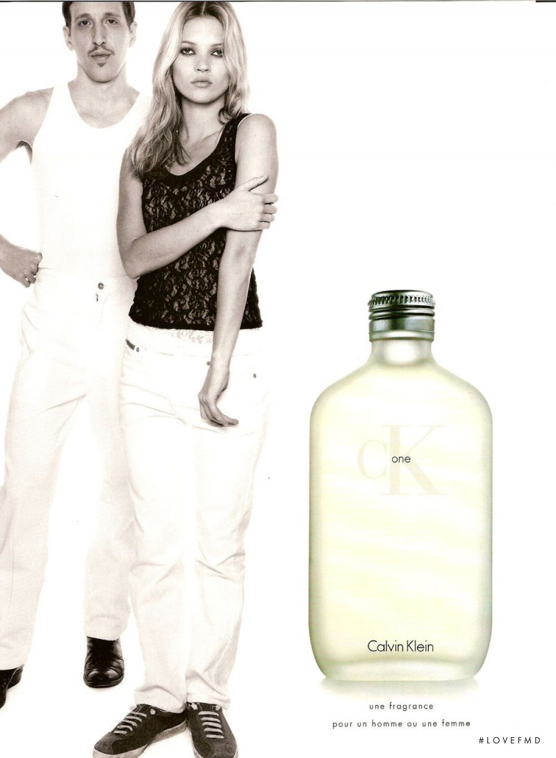 Kate Moss featured in  the Calvin Klein Fragrance advertisement for Spring/Summer 1996