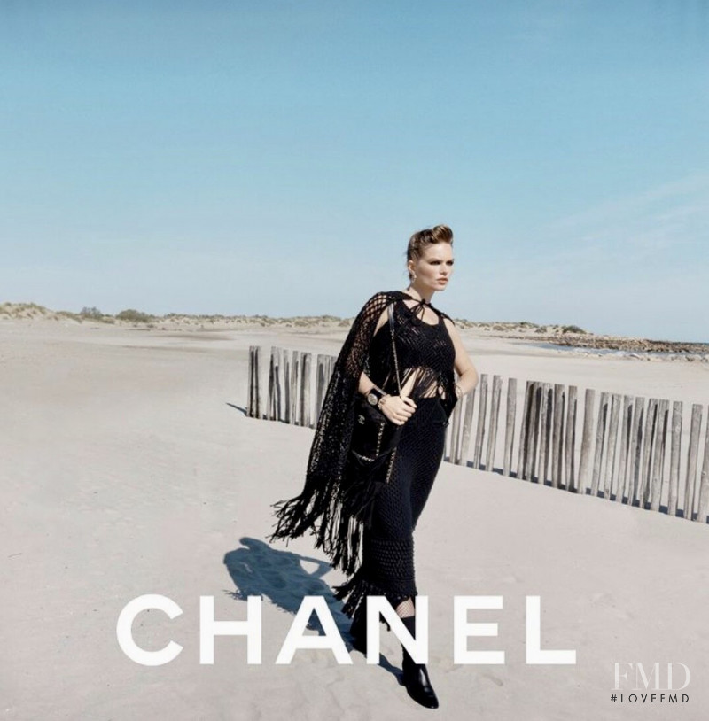 Anna Ewers featured in  the Chanel advertisement for Cruise 2022