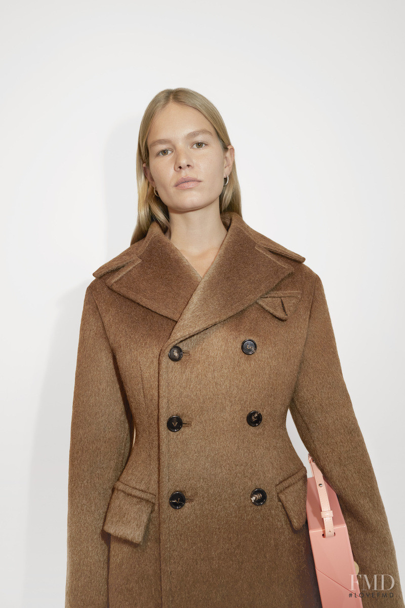 Anna Ewers featured in  the Bottega Veneta lookbook for Pre-Fall 2021