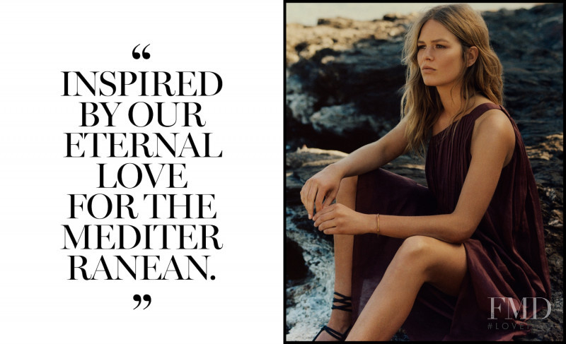 Anna Ewers featured in  the Massimo Dutti lookbook for Summer 2021