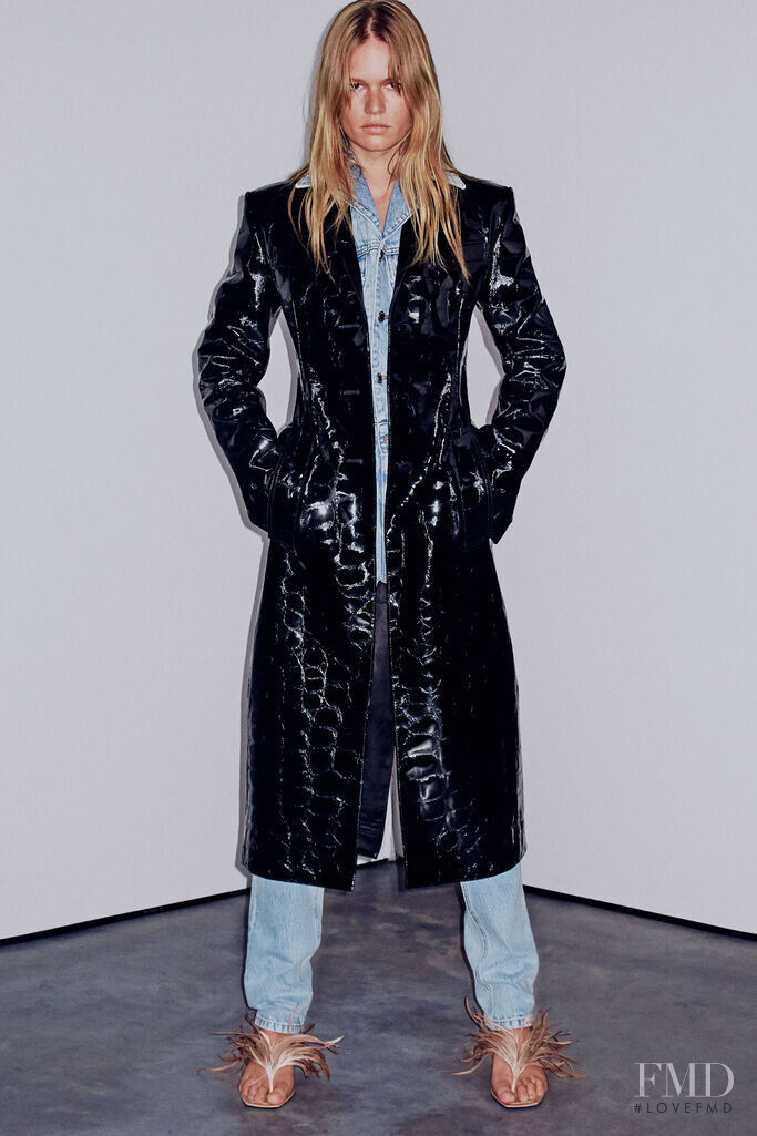 Anna Ewers featured in  the Alexander Wang Collection 2 lookbook for Autumn/Winter 2020