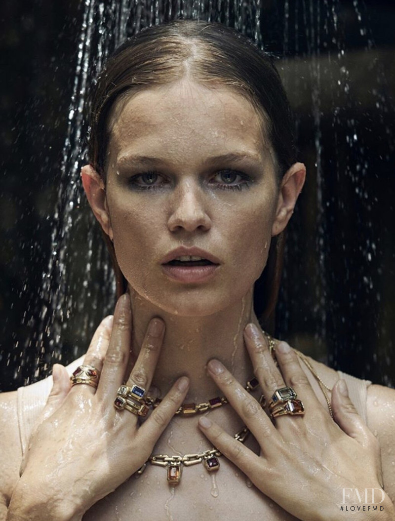 Anna Ewers featured in  the David Yurman Goldeneye advertisement for Summer 2020