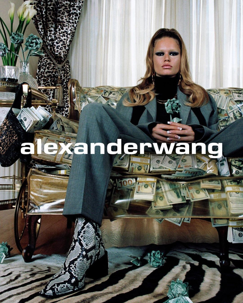 Anna Ewers featured in  the Alexander Wang advertisement for Autumn/Winter 2019