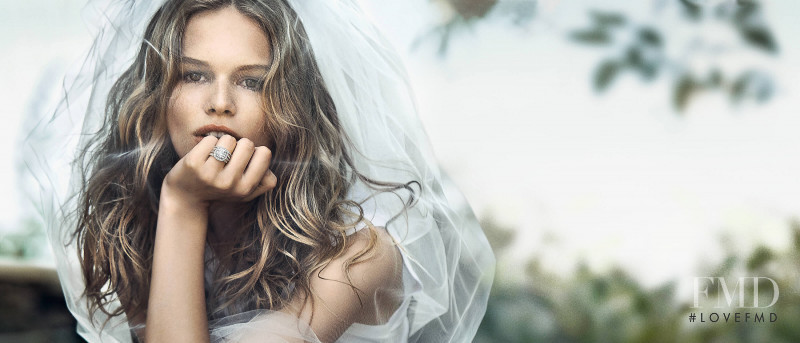 Anna Ewers featured in  the David Yurman Bridal advertisement for Autumn/Winter 2018