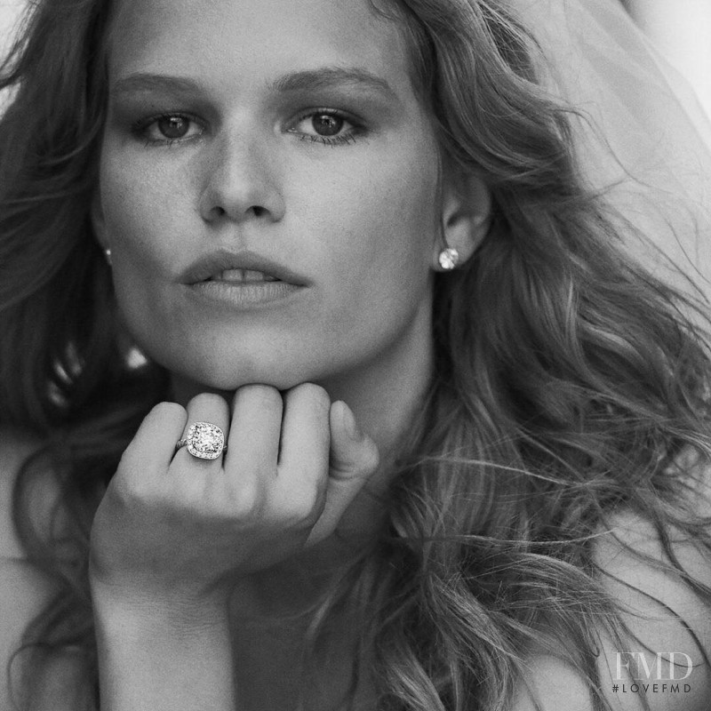 Anna Ewers featured in  the David Yurman Bridal advertisement for Autumn/Winter 2018