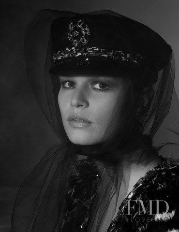 Anna Ewers featured in  the Chanel LinHamburg Metiers d\'Art lookbook for Pre-Fall 2018
