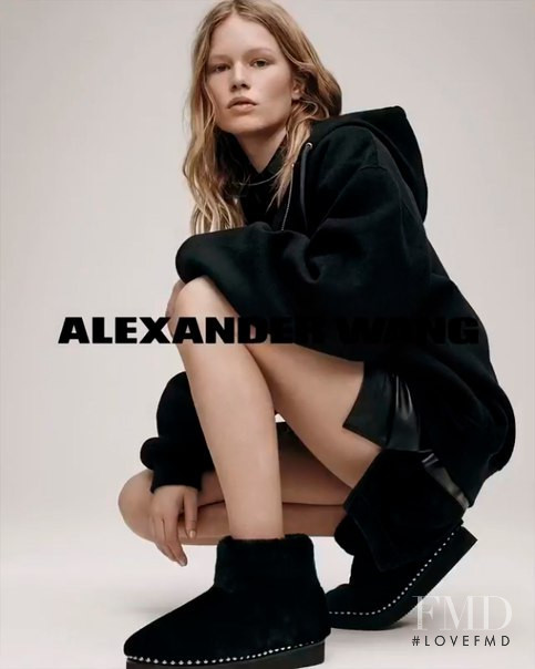 Anna Ewers featured in  the Alexander Wang advertisement for Autumn/Winter 2017