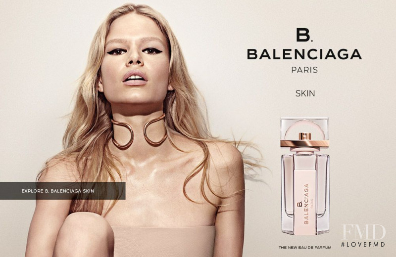 Anna Ewers featured in  the Balenciaga B. Balenciaga Paris Fragrance advertisement for Summer 2017