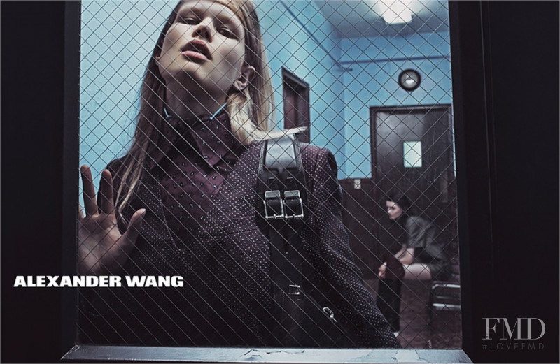 Anna Ewers featured in  the Alexander Wang advertisement for Pre-Fall 2017