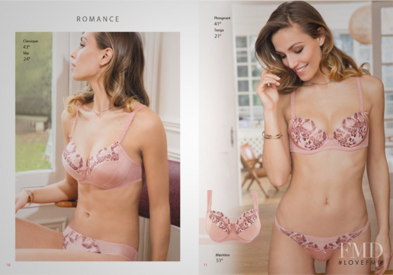 Aude-Jane Deville featured in  the Charlott\' Lingerie catalogue for Summer 2017