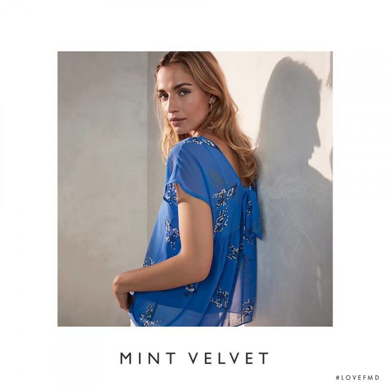 Aude-Jane Deville featured in  the Mint Velvet lookbook for Summer 2018