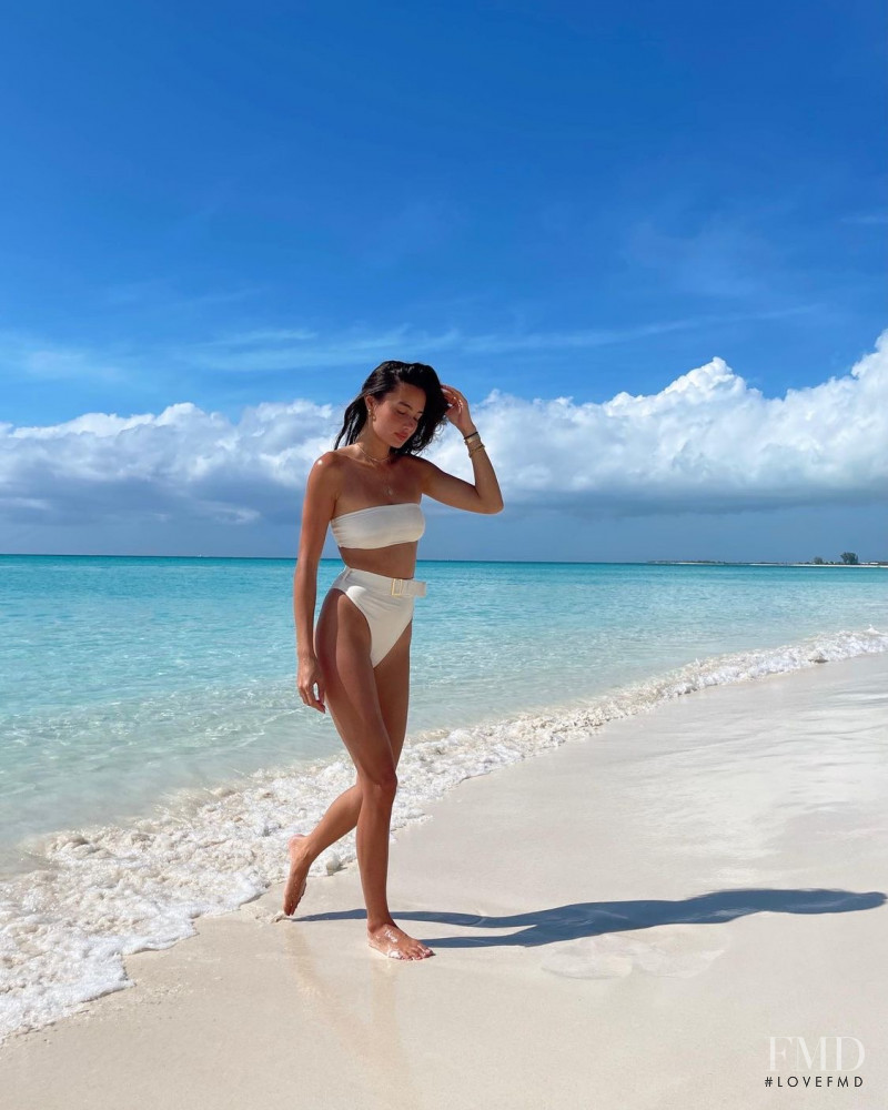 Kelsey Merritt featured in  the REVOLVE advertisement for Summer 2021