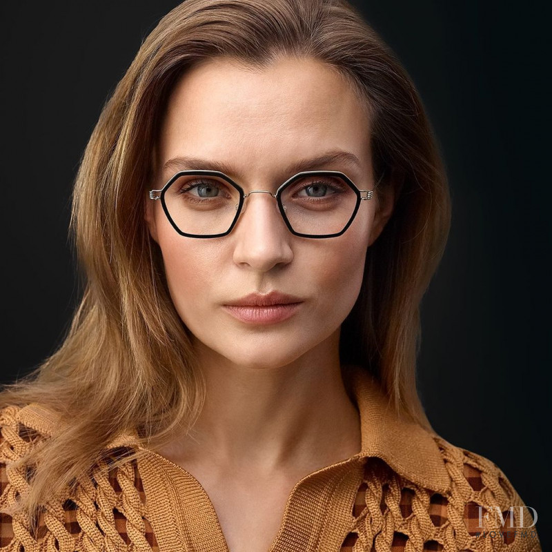 Josephine Skriver featured in  the Lindberg Eyewear advertisement for Spring/Summer 2021