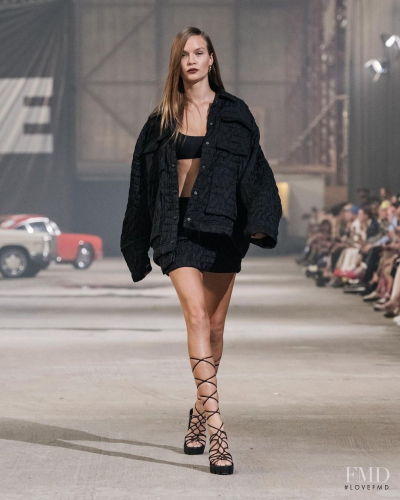 Josephine Skriver featured in  the Rotate by Birger Christensen fashion show for Spring/Summer 2022