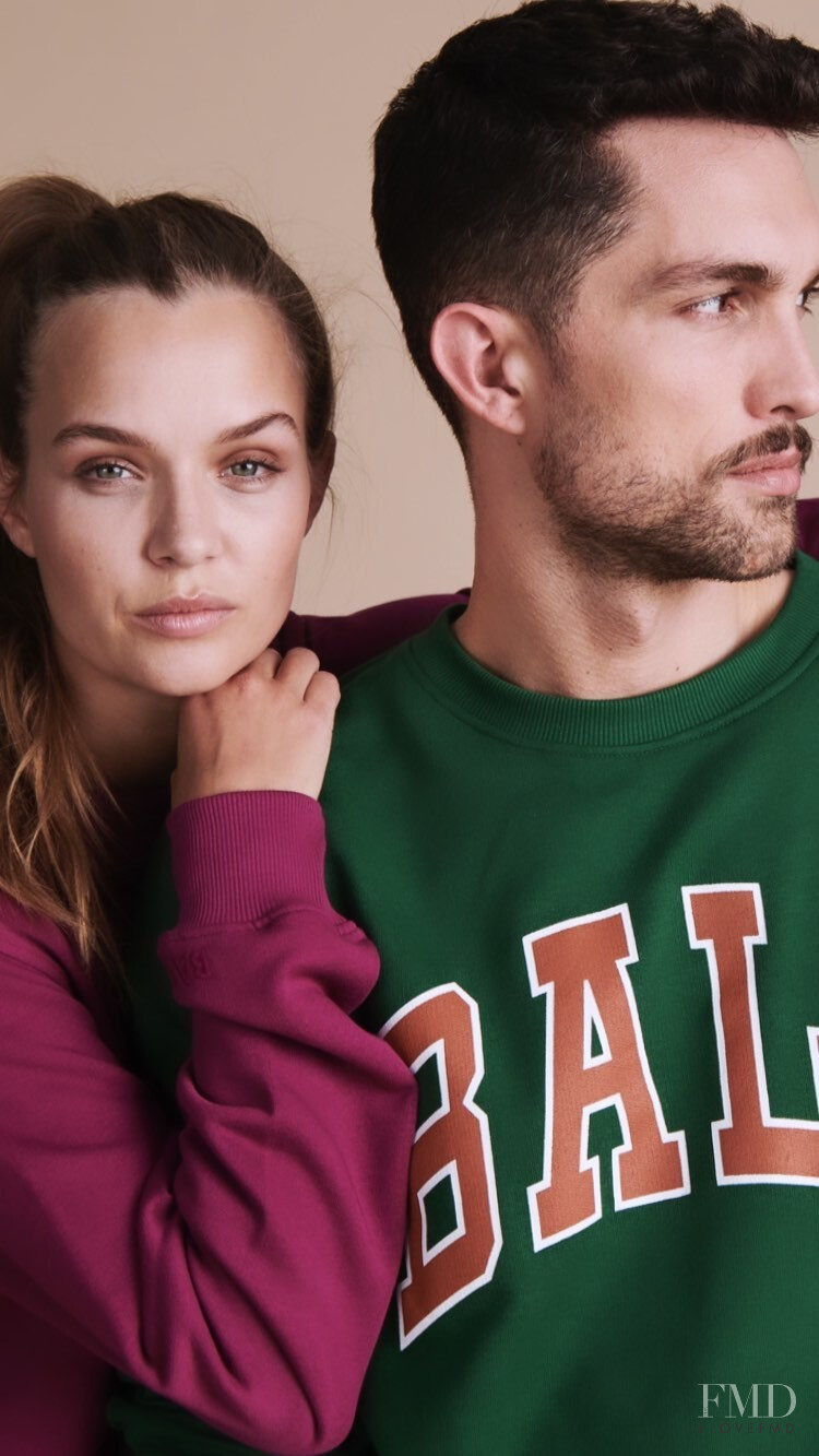 Josephine Skriver featured in  the Ball Original advertisement for Autumn/Winter 2021