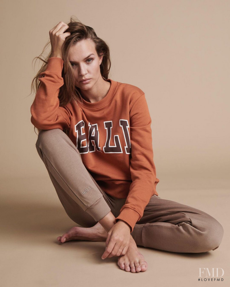 Josephine Skriver featured in  the Ball Original advertisement for Autumn/Winter 2021