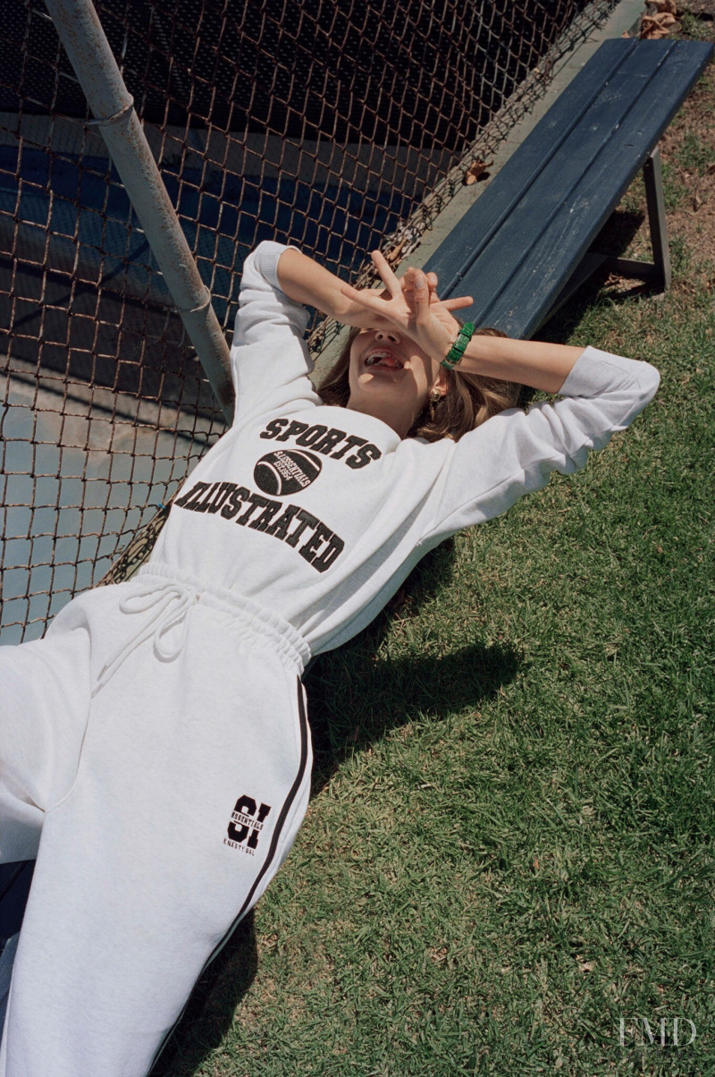 Josephine Skriver featured in  the Nasty Gal advertisement for Autumn/Winter 2021
