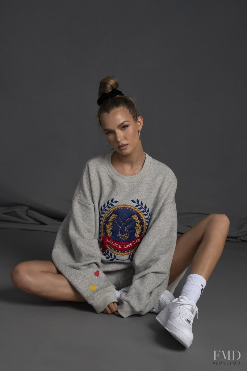 Josephine Skriver featured in  the The Local Love Club advertisement for Autumn/Winter 2021