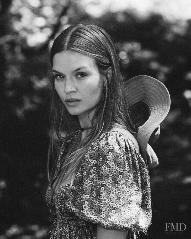 Josephine Skriver featured in  the For Love & Lemons lookbook for Fall 2021