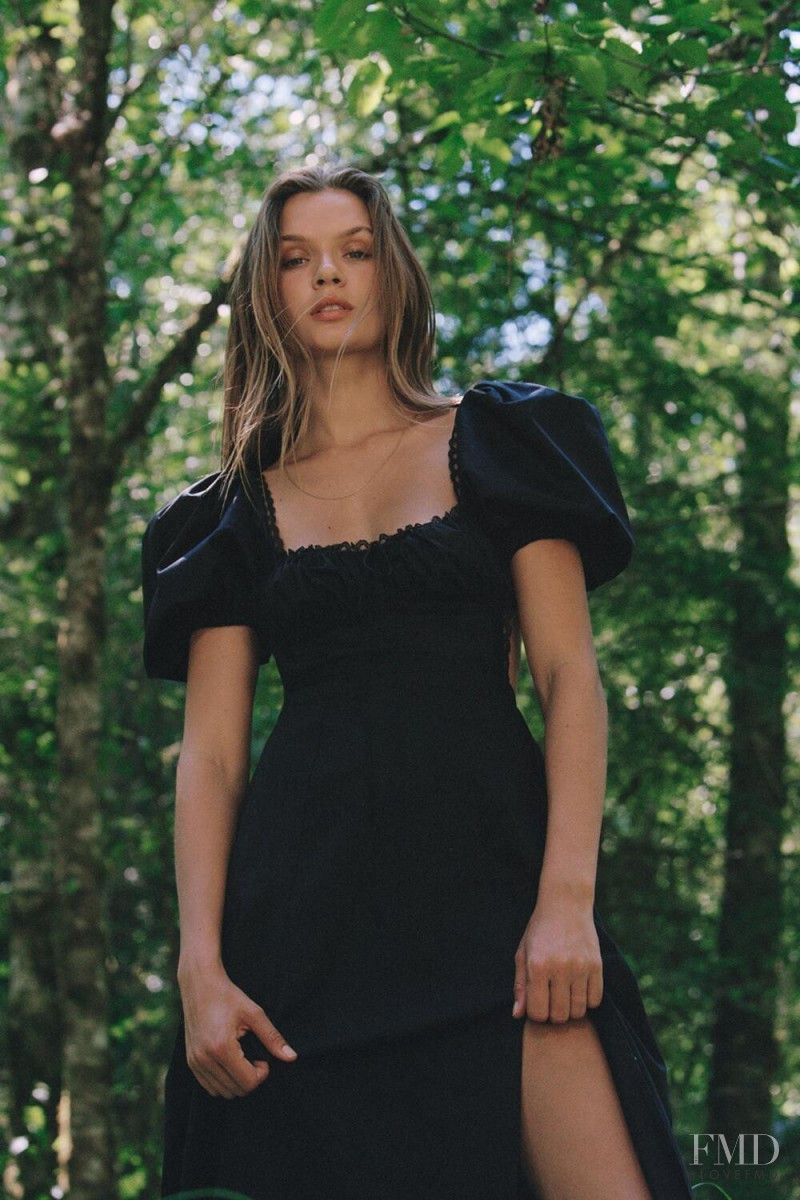 Josephine Skriver featured in  the For Love & Lemons lookbook for Fall 2021