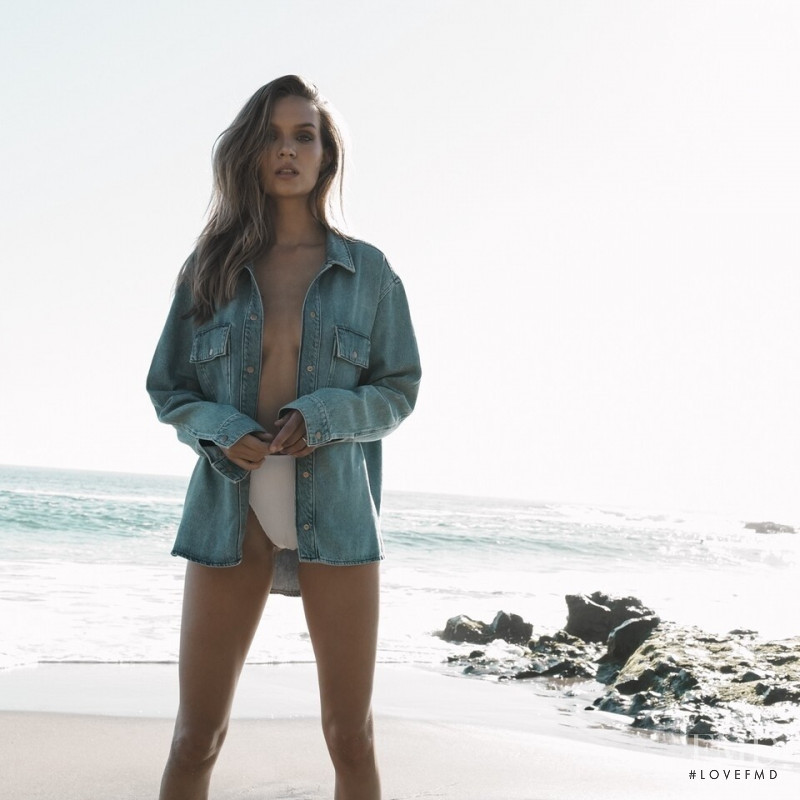 Josephine Skriver featured in  the Triarchy advertisement for Resort 2022
