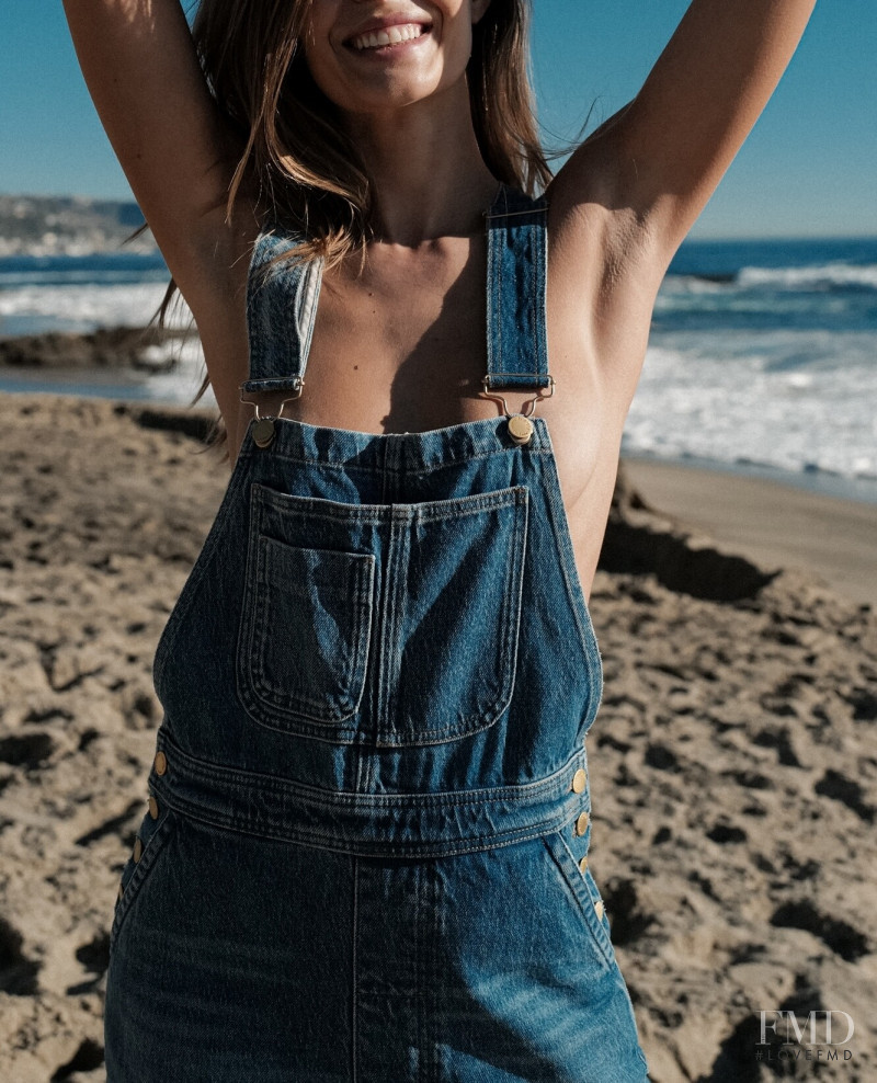 Josephine Skriver featured in  the Triarchy advertisement for Resort 2022