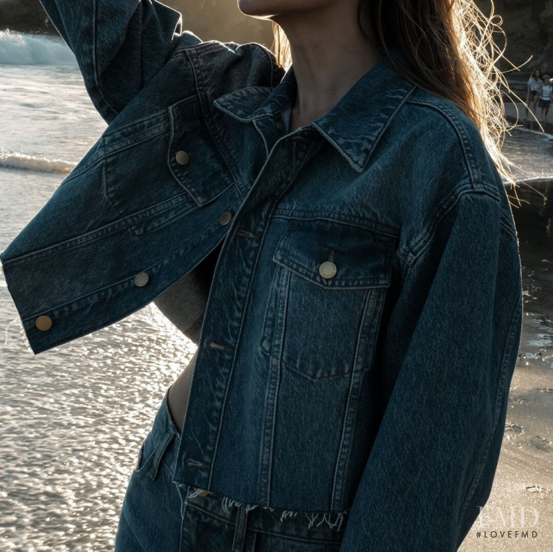 Josephine Skriver featured in  the Triarchy advertisement for Resort 2022