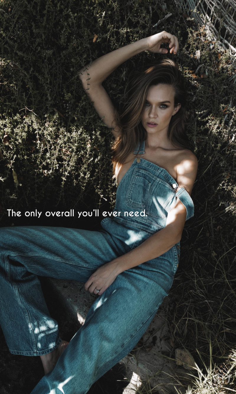 Josephine Skriver featured in  the Triarchy advertisement for Resort 2022