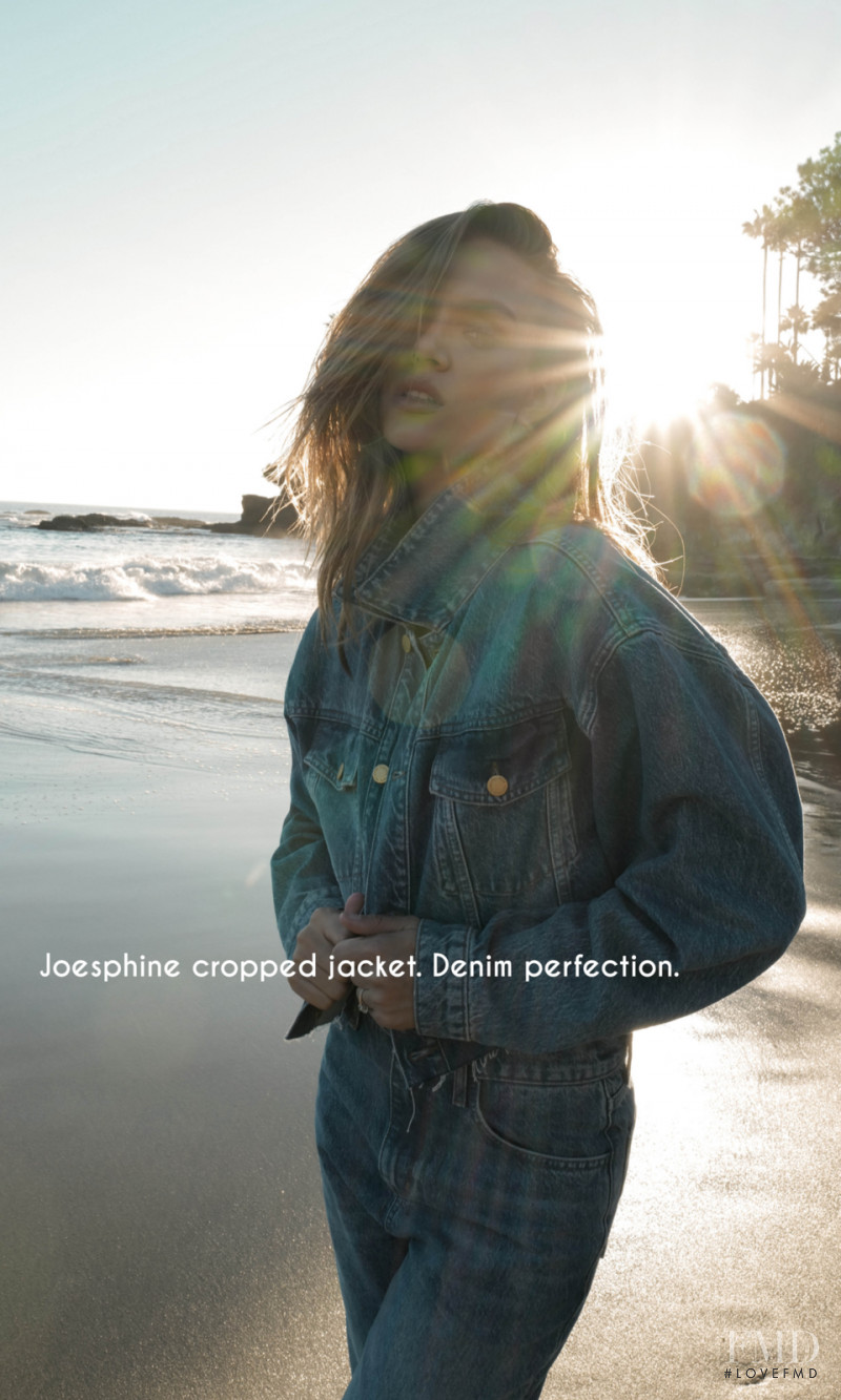 Josephine Skriver featured in  the Triarchy advertisement for Resort 2022