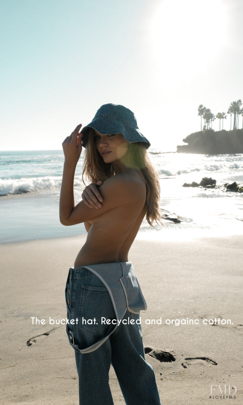 Josephine Skriver featured in  the Triarchy advertisement for Resort 2022