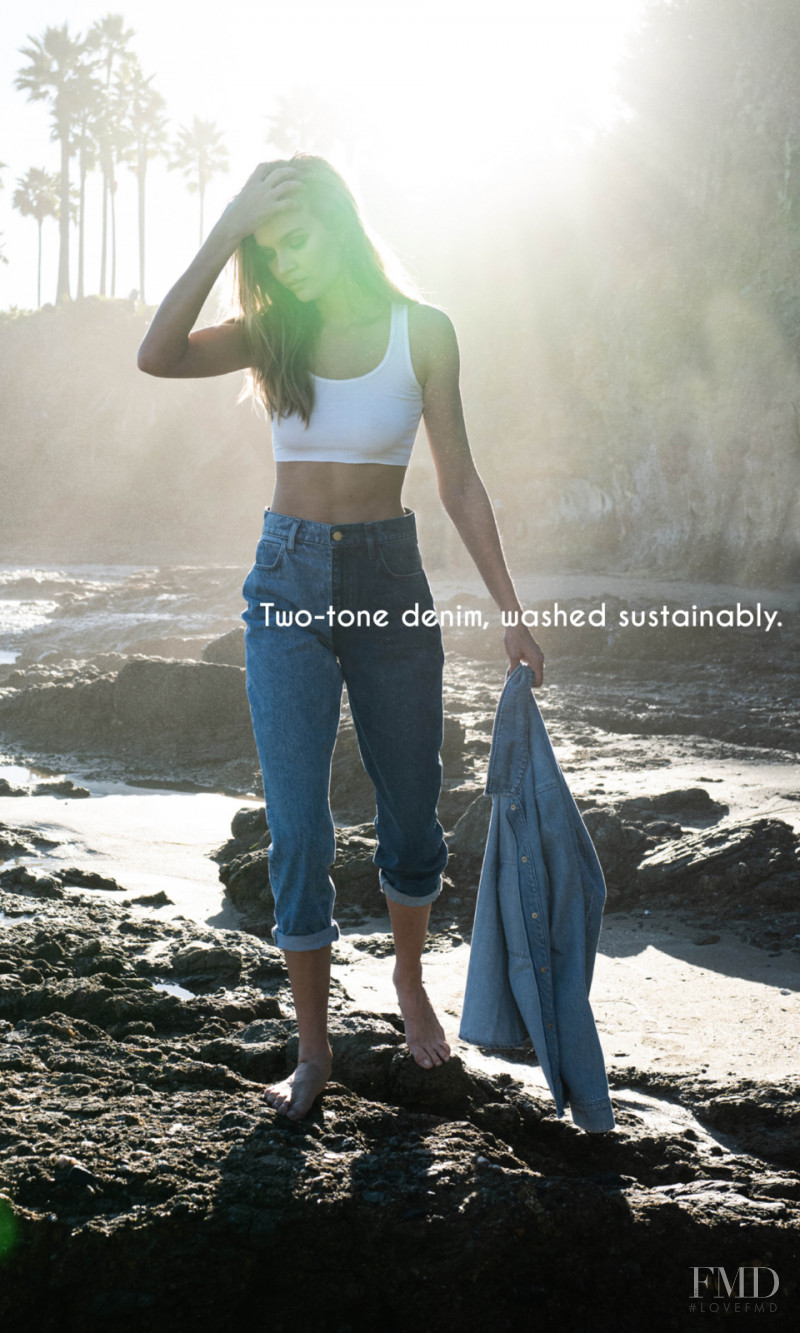 Josephine Skriver featured in  the Triarchy advertisement for Resort 2022