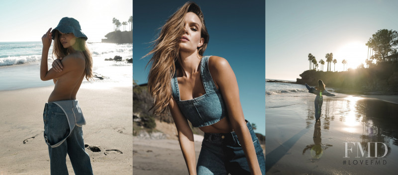 Josephine Skriver featured in  the Triarchy advertisement for Resort 2022