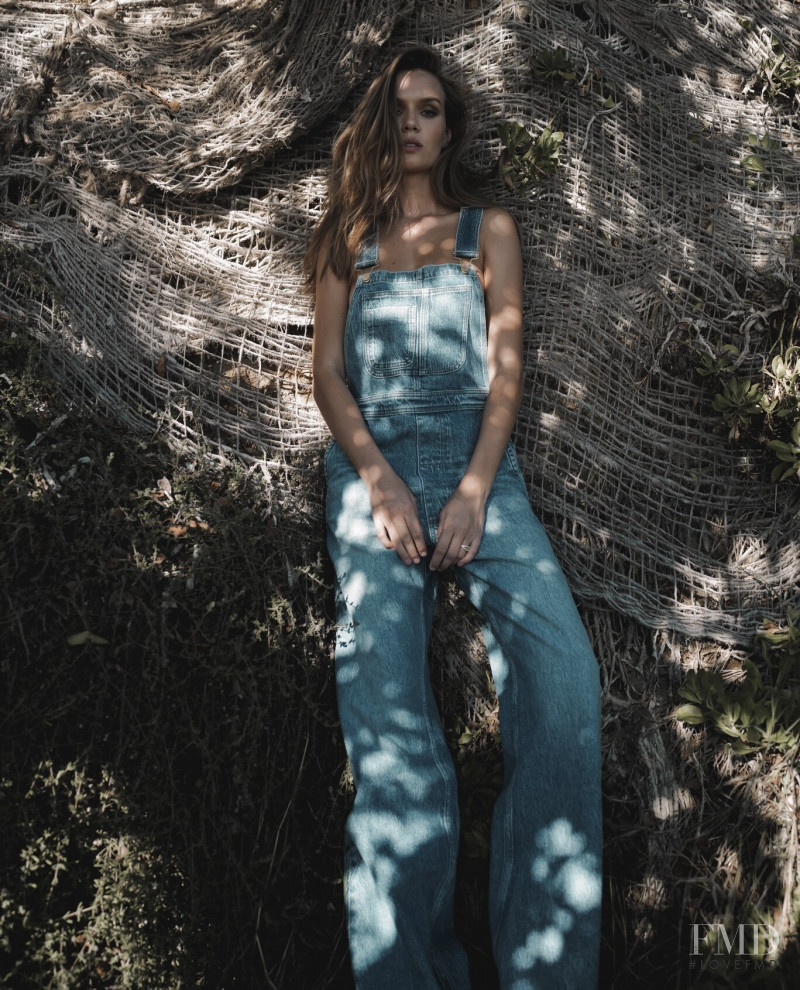 Josephine Skriver featured in  the Triarchy advertisement for Resort 2022