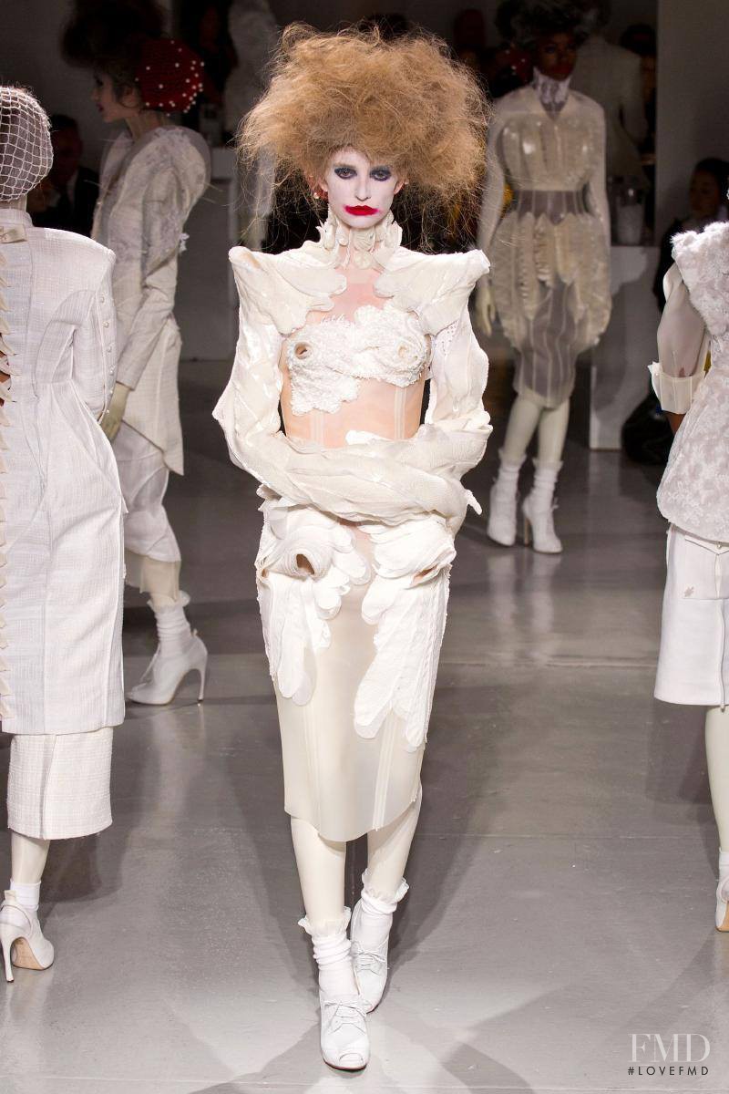 Vera Vavrova featured in  the Thom Browne fashion show for Spring/Summer 2014