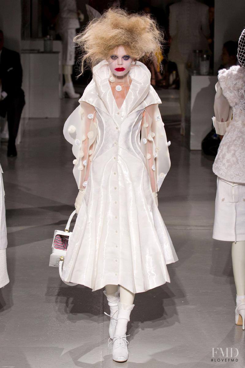 Oxana Moiseeva featured in  the Thom Browne fashion show for Spring/Summer 2014