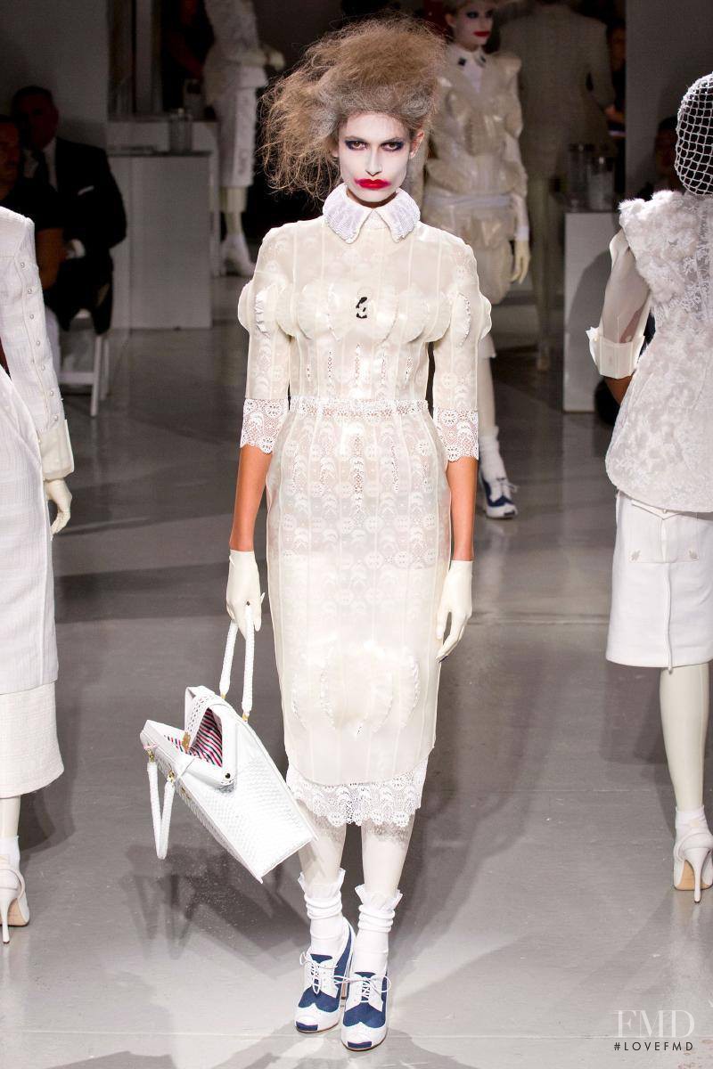 Paulina Kubac featured in  the Thom Browne fashion show for Spring/Summer 2014