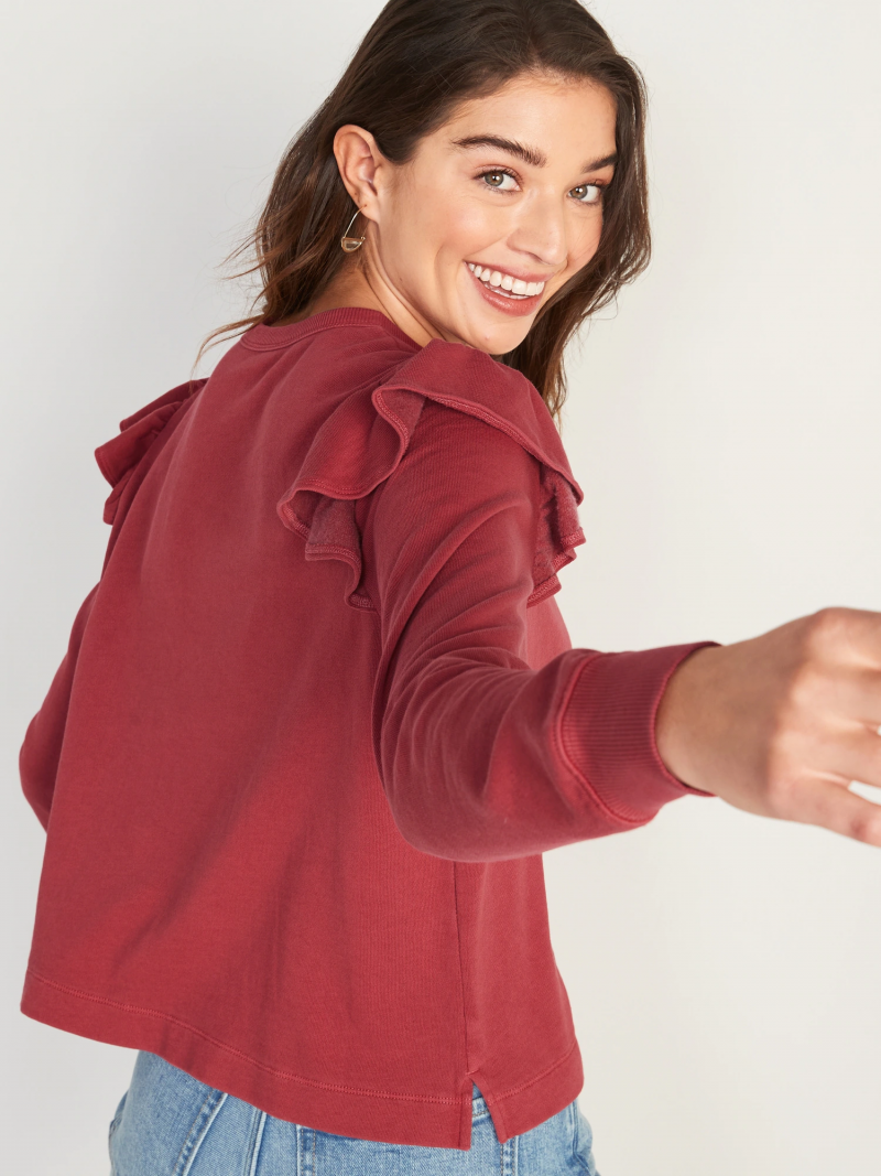 Daniela Lopez Osorio featured in  the Old Navy catalogue for Winter 2021