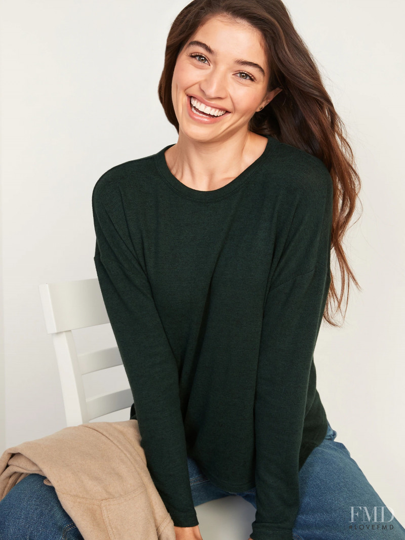 Daniela Lopez Osorio featured in  the Old Navy catalogue for Winter 2021