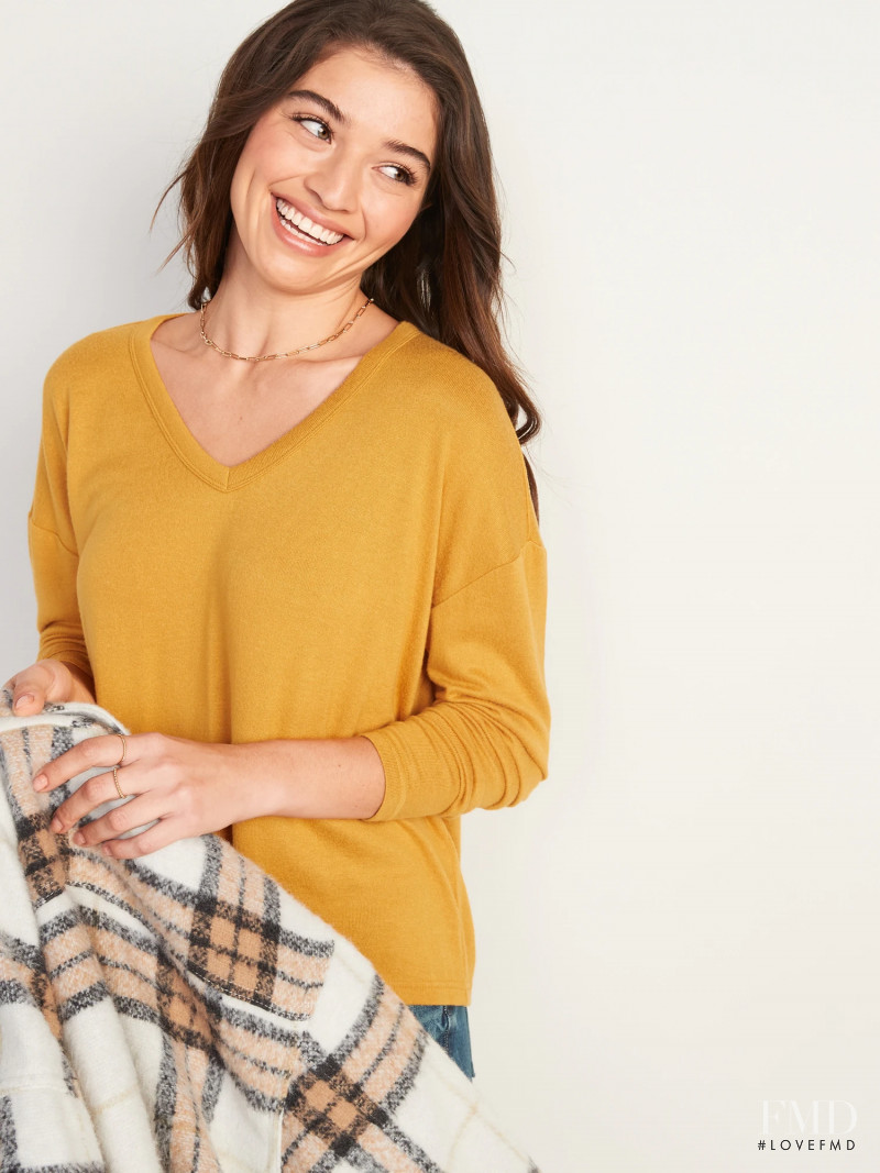 Daniela Lopez Osorio featured in  the Old Navy catalogue for Winter 2021