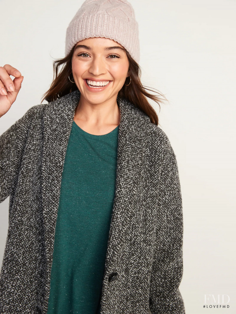 Daniela Lopez Osorio featured in  the Old Navy catalogue for Winter 2021