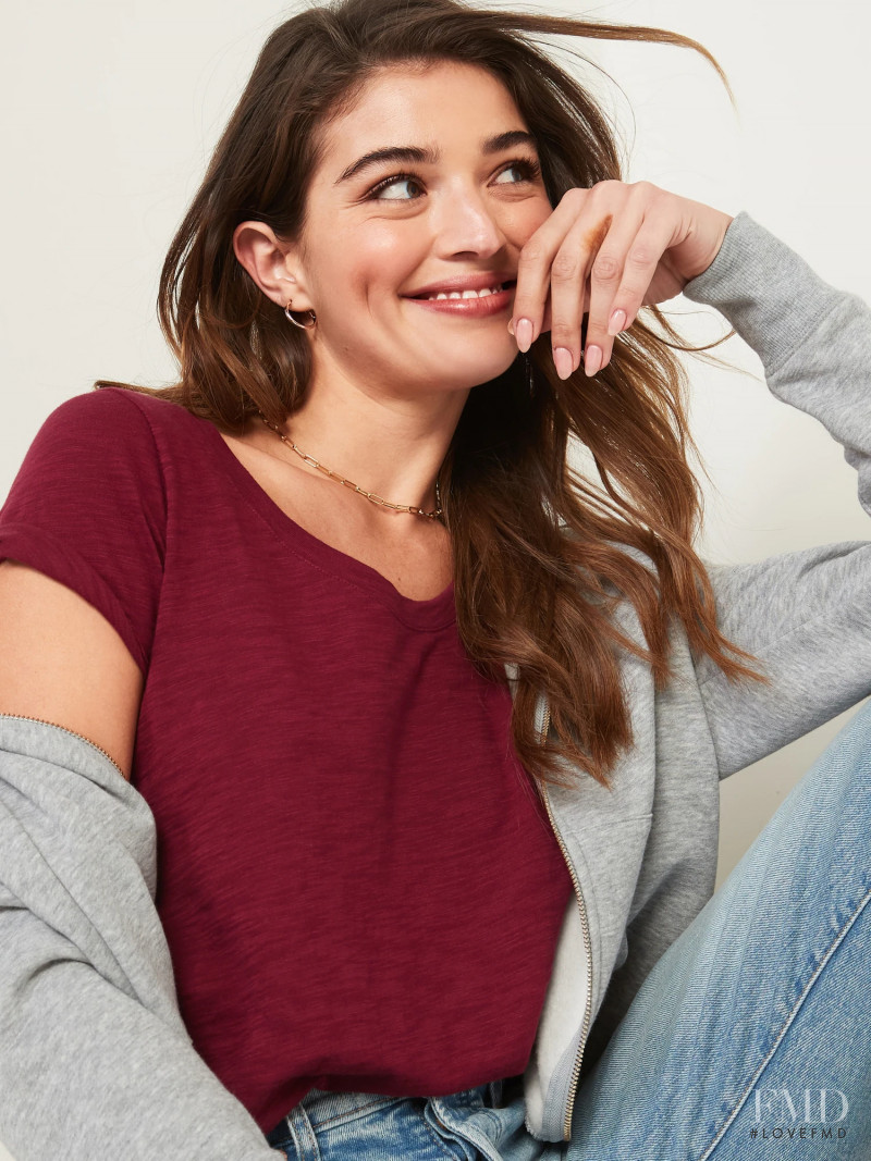 Daniela Lopez Osorio featured in  the Old Navy catalogue for Winter 2021