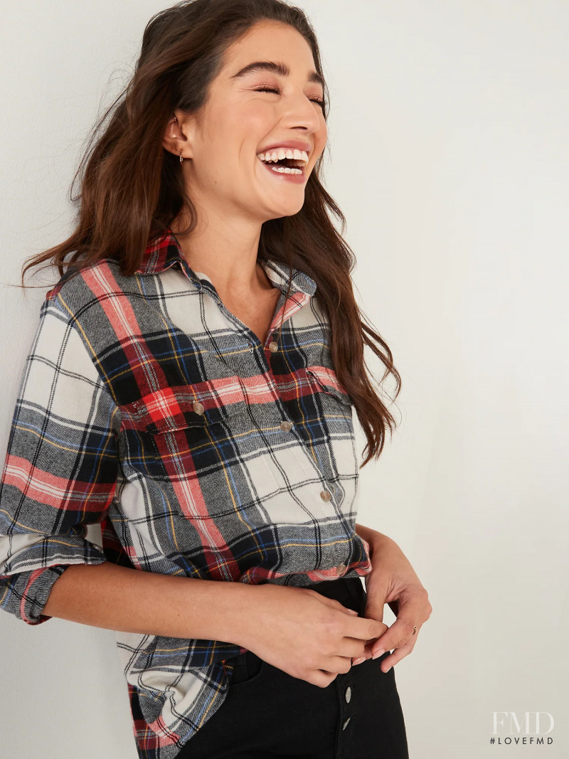 Daniela Lopez Osorio featured in  the Old Navy catalogue for Winter 2021