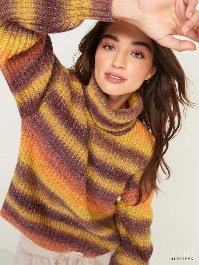 Daniela Lopez Osorio featured in  the Old Navy catalogue for Winter 2021